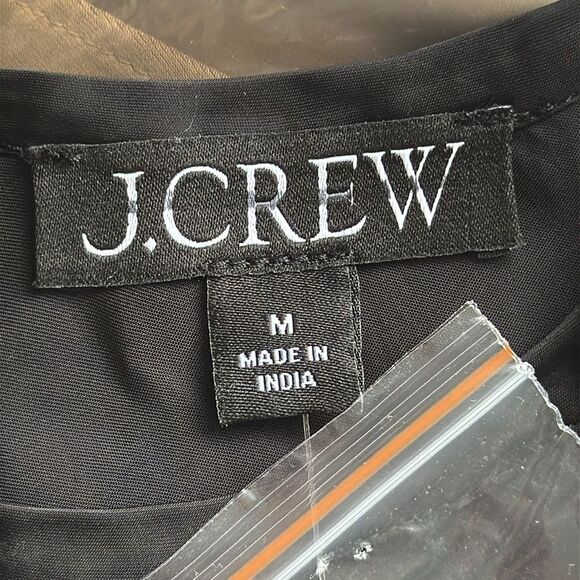 J Crew Drapey T-shirt top Womens Medium‎ Black - Picture 5 of 8